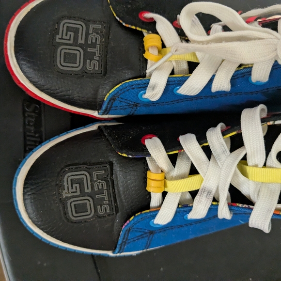 Kids Cartoon High-Top Sneakers - Black and Red - Picture 3 of 7